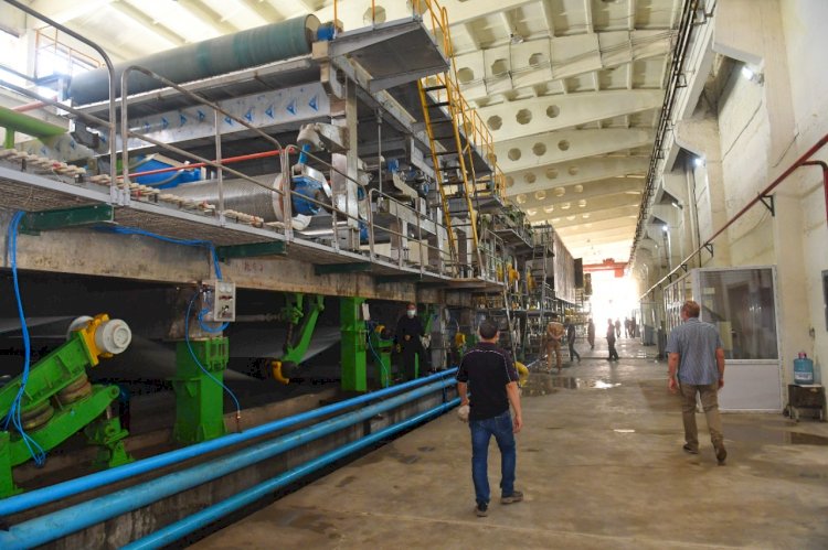 Алматыда Астана күніне орай гофрокартон өндірісі  іске қосылды 