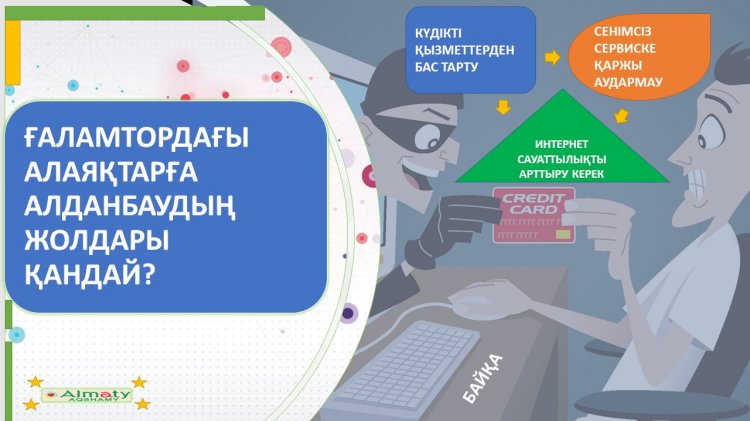 Ғаламтордағы алаяқтарға алданбаудың жолдары қандай?