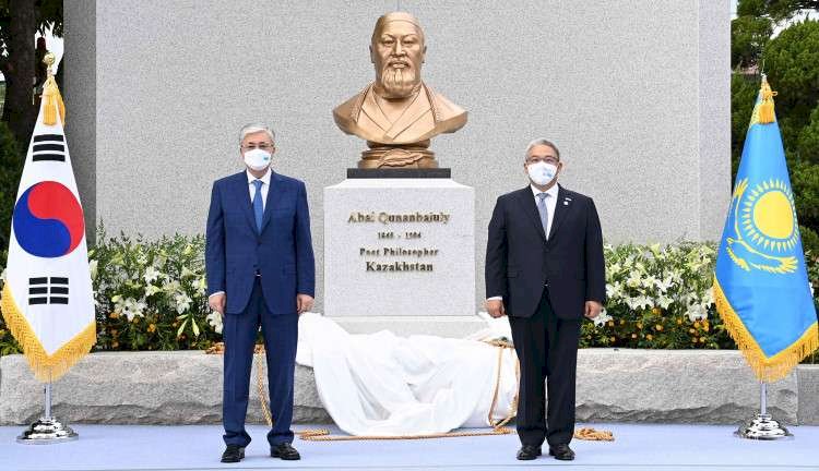 Мемлекет басшысының Сеулдегі Абай мүсінінің ашылуында сөйлеген сөзі жарияланды