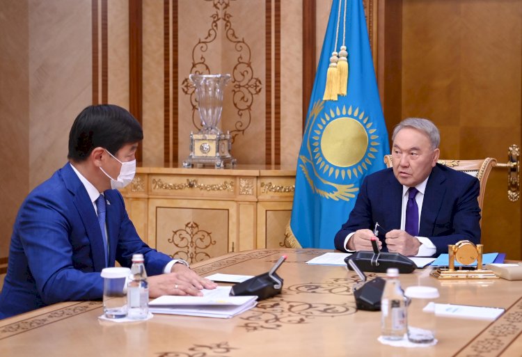 Nur Otan партиясының Төрағасы Нұрсұлтан Назарбаев Бауыржан Байбекті қабылдады