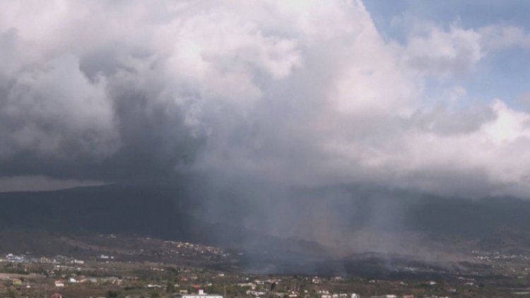 Испаниядағы жанартаудан лаваның атқылауы күшейді