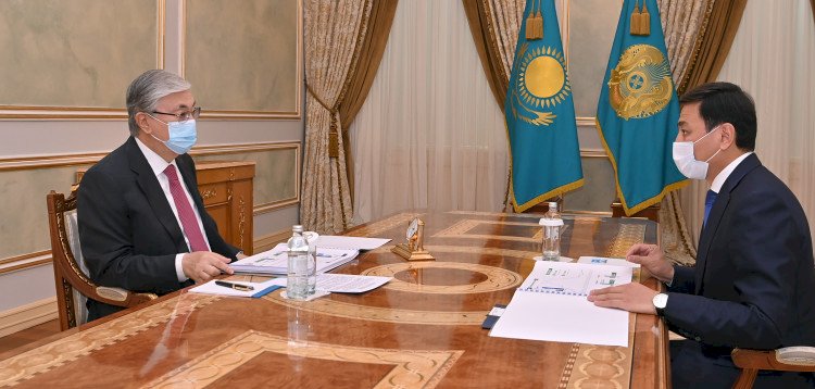Мемлекет басшысы Нұр-Сұлтан қаласының әкімі Алтай Көлгіновті қабылдады