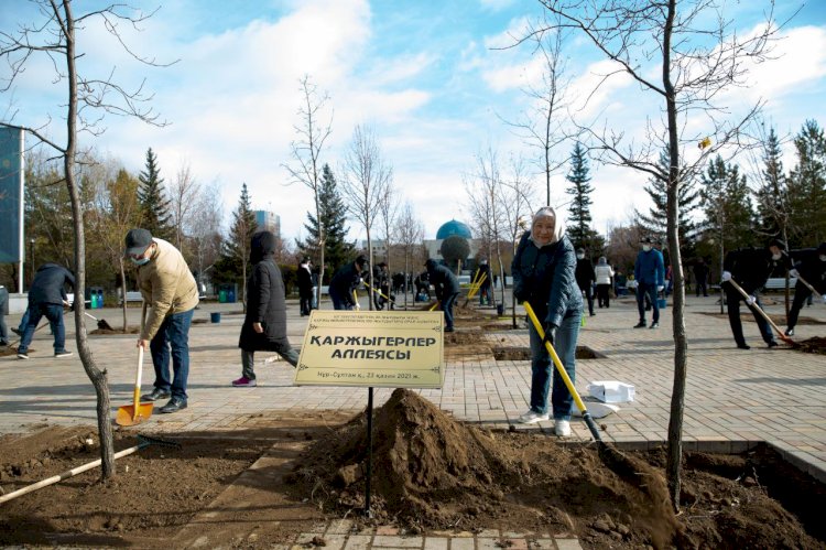 Елордада қаржыгерлер аллеясы ашылды