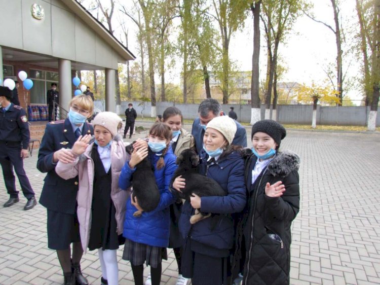 Полиция иттері ерекше балалармен тіл табысуға үйретіледі