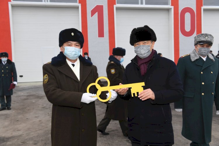 Алматыда ҚР Тәуелсіздігінің 30 жылдығына орай жаңа өрт сөндіру депосы ашылды