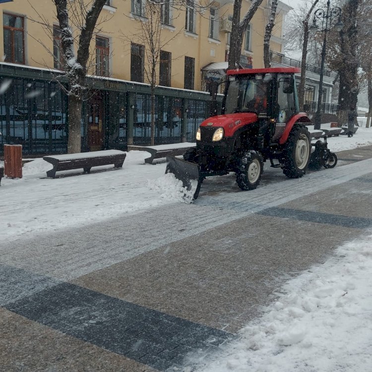 Қаладан 159 текше метр қар шығарылды