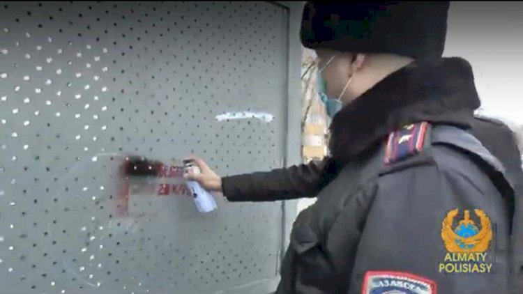 Алматы орталығында граффити жазулары жойылды