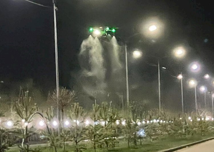 Алматыда ағаштарды биологиялық өңдеу үшін дрондар қолданылуда