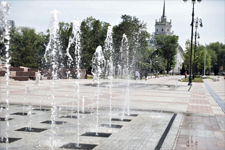 Алматыда фонтандар кезеңмен іске қосылады