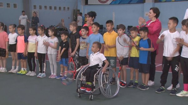 Алматыда алғаш рет инклюзивті теннистен сайыс өткізілді