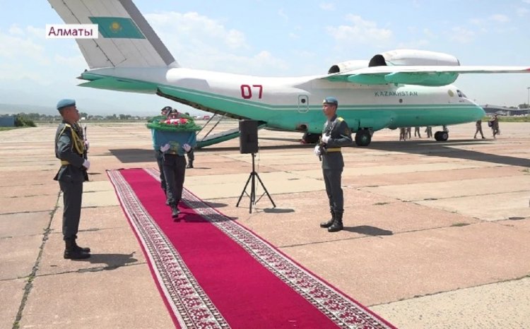 Алматыға Ресейден соғыс ардагерлерінің сүйегі әкелінді