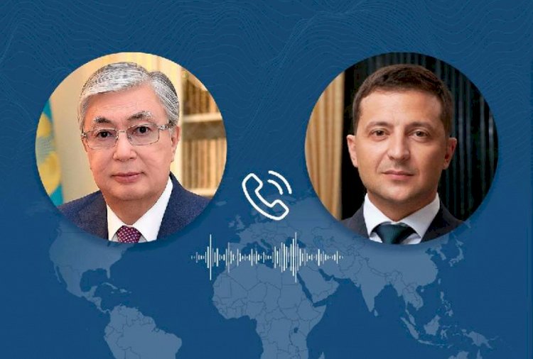 Қасым-Жомарт Тоқаев Украина Президенті Владимир Зеленскиймен телефон арқылы сөйлесті