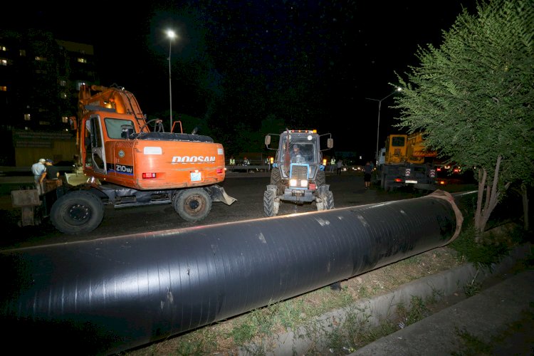 Алматыда өткізу мүмкіндігі 2 есе кеңейтілген су өткізгіш құбырлар орнатылады