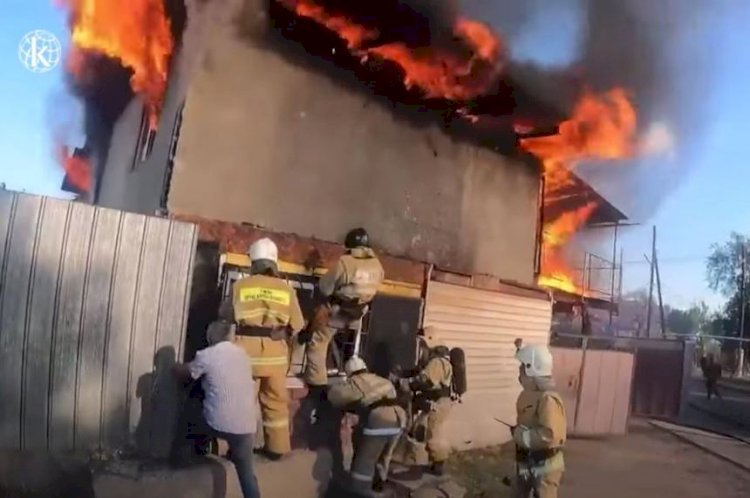 Аягөз қаласында өрт болып 4 бала қаза тапты