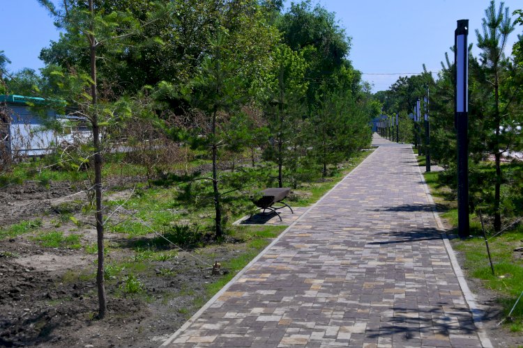 Торайғыров көшесінде заманауи жаяу жүргіншілер аймағы құрылуда