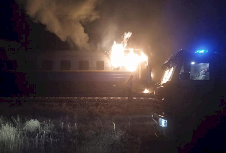 Жолаушылар пойызындағы өртке байланысты ҚТЖ комиссиясы тексеруді бастады