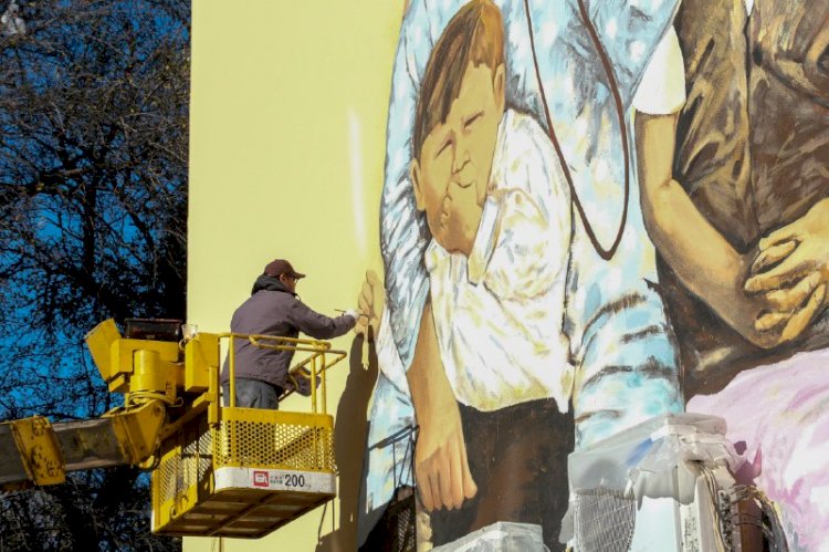 Алматыдағы мурал қалпына келтірілді