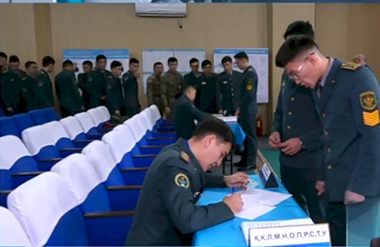 Алматыда 34 курсант алғаш рет дауыс берді