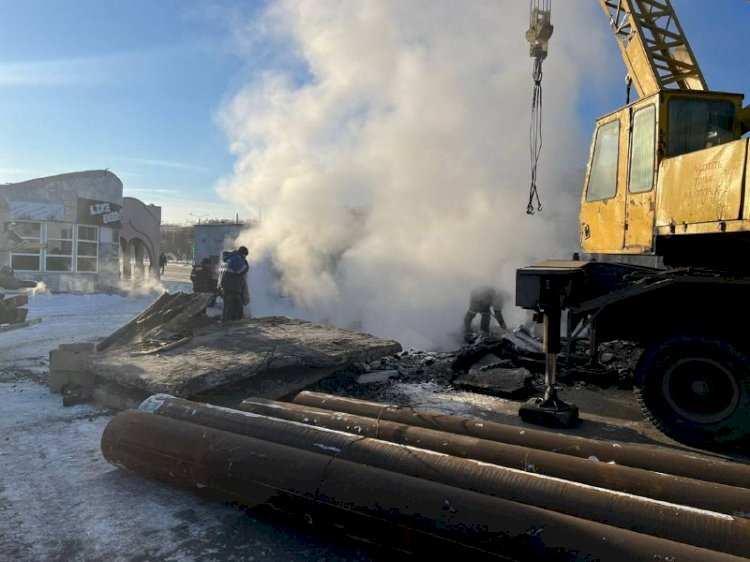 Екібастұзда жылуға қосылмаған көп қабатты 4 үй қалды