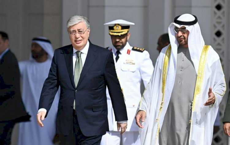 Қасым-Жомарт Тоқаевты БАӘ Президентінің сарайында салтанатты қарсы алу рәсімі өтті