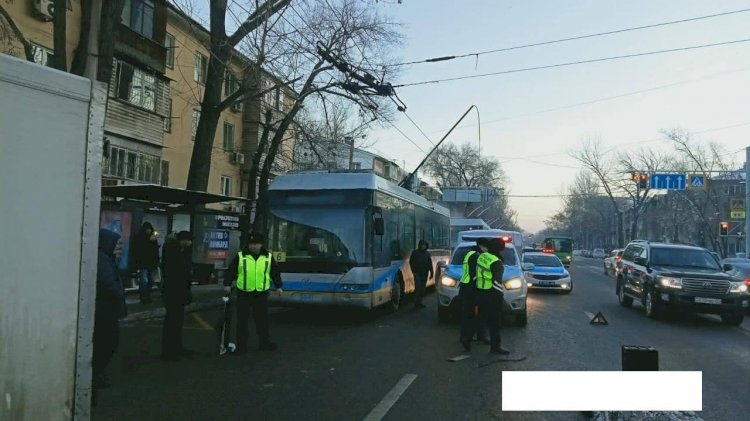 Алматыда жас жігіт троллейбус жүргізушісін қағып өлтірді