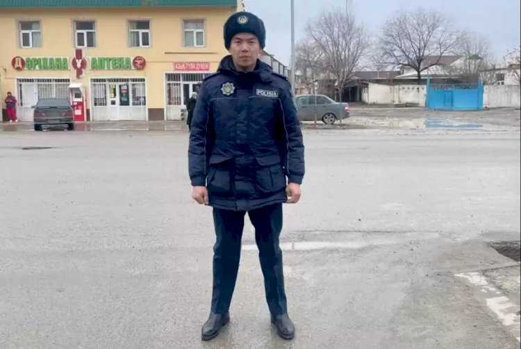 Түркістандық полицей тасқын суға батып бара жатқан тұрғынды құтқарды