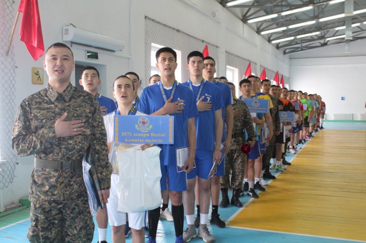 Алматыда сарбаздар волейбол жарысын қыздырды