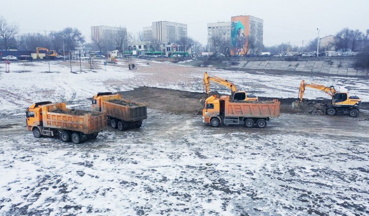 «Сайран» көлін тазарту жұмыстары жүріп жатыр