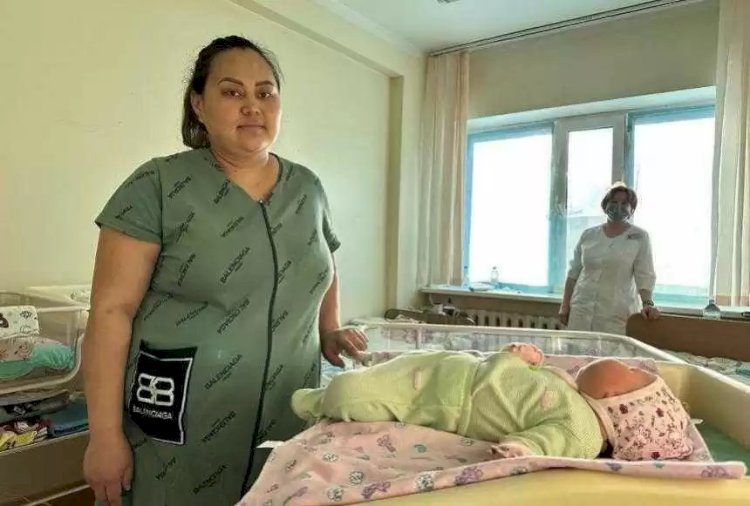 Қостанайда алып қыз дүниеге келді