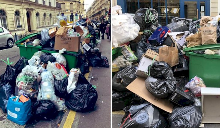 Франция астанасы қоқыс үйіндісіне айналып барады