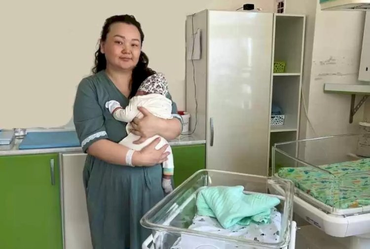 Салмағы алты келіден асатын алып бала дүниеге келді