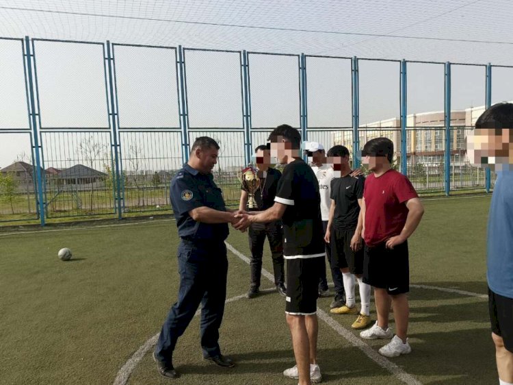 Алматыда есептегі сотталғандар арасында шағын футболдан жарыс өтті