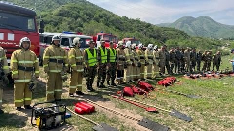 Алматы облысында өрт-тактикалық оқу-жаттығулары өткізілді