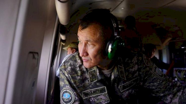 Сырым Шәріпханов Абай облысындағы өрт аумағын әуеден барлады