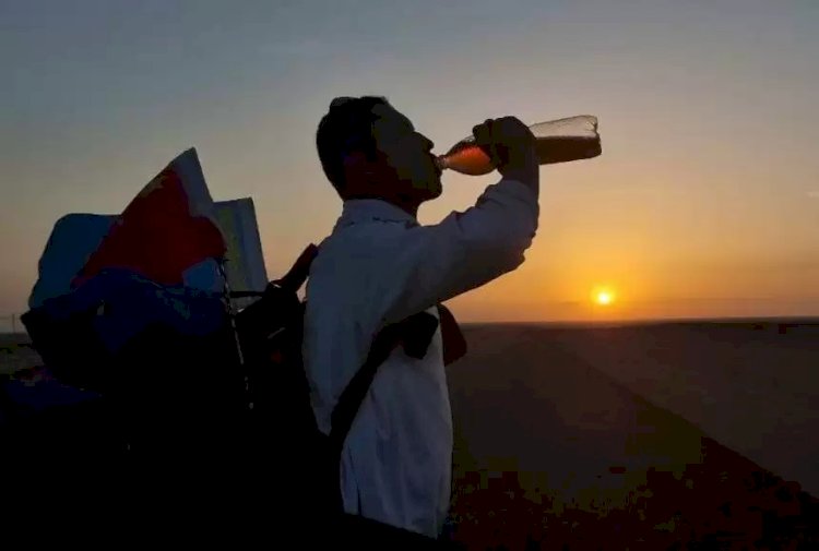 Қытайдан жаяу шыққан марафоншы қазақ Астанаға жақындап қалды