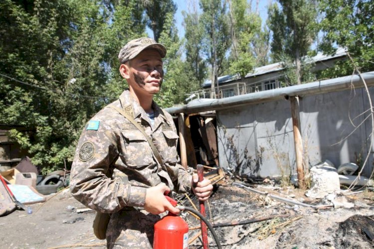 Десантшылардың батыл әрекеті қызыл жалынды тоқтатты