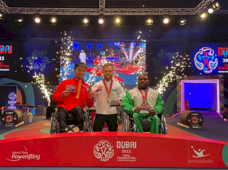 Парапауэрлифтингтен өткен әлем чемпионатында қазақстандық спортшы алтын жүлде жеңіп алды