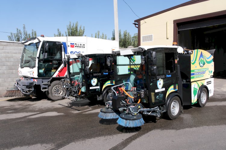 Алматыда қыс мезгілінде электрлі коммуналдық машиналар қызмет көрсетеді