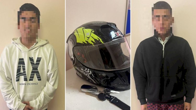 Алматыда мопед мінген екі жігіт өтіп бара жатқан адамдарды тонаған