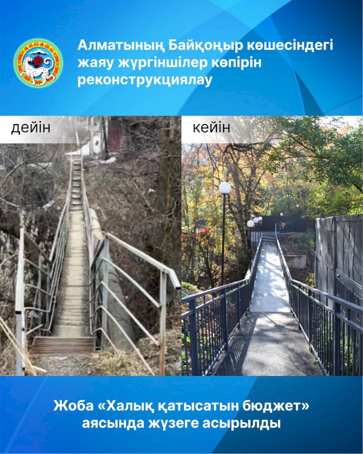 Апатты көпірдің орнына жаңа көпір салынды