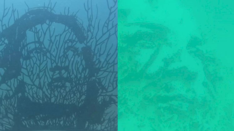 Су асты көрмесі өтіп жатыр