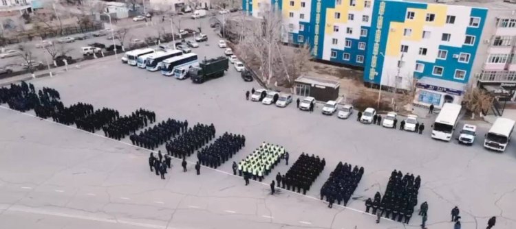 Қазақстанда полицияның бірыңғай гарнизондық сап түзеуі өткізілді
