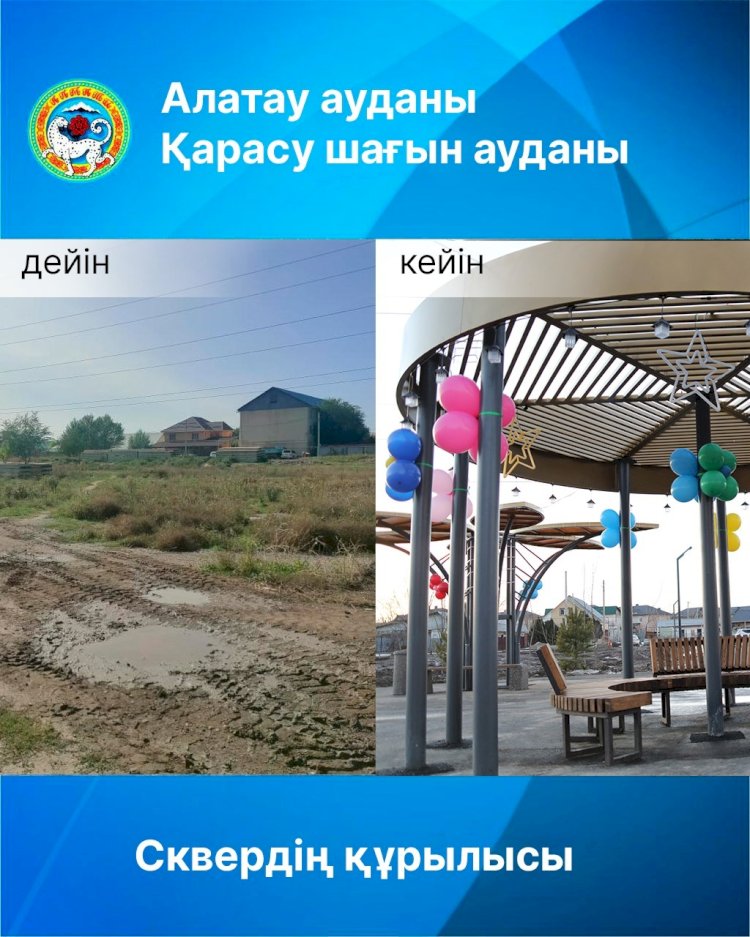 Алатау ауданында 5 футбол алаңы сиятын оазис пайда болды