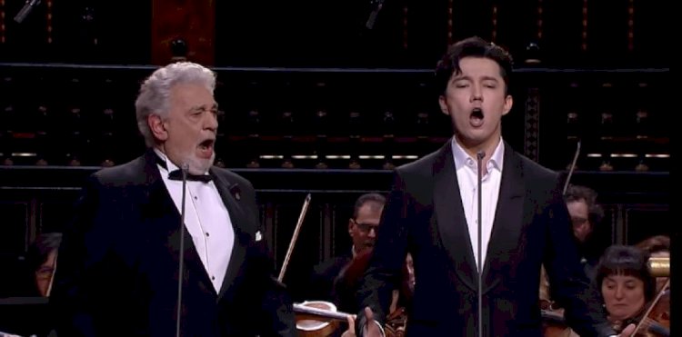 Димаш Құдайберген  Пласидо Домингомен бірге ән шырқады