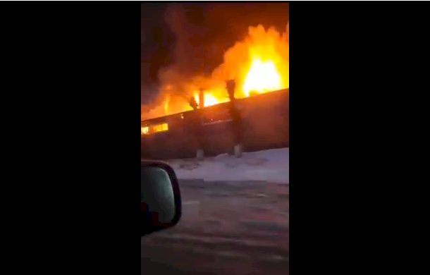 Қала маңындағы қоймадан өрт шықты