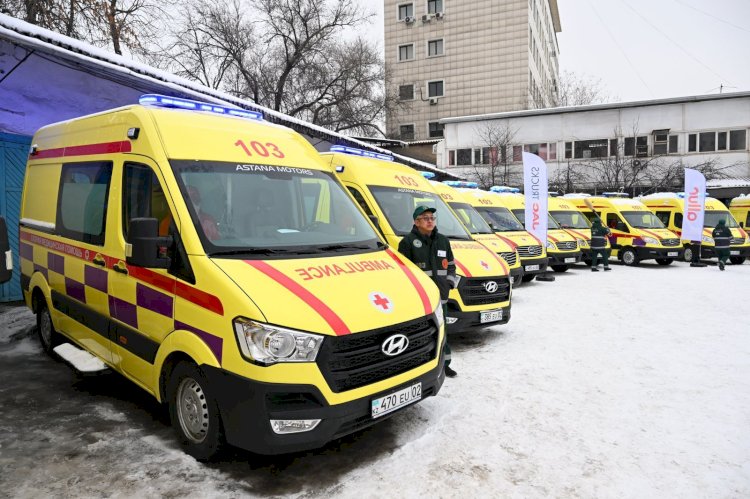 Алматы әкімдігі 55 жаңа жедел жәрдем көлігін сатып алды