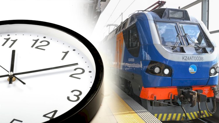 1 наурыздан бастап барлық пойыздар бірыңғай уақыт белдеуіне сәйкес жөнелтіледі