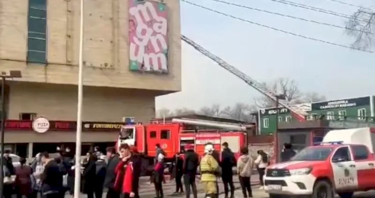 Алматы "Жібек жолы" сауда үйінде өрт шықты