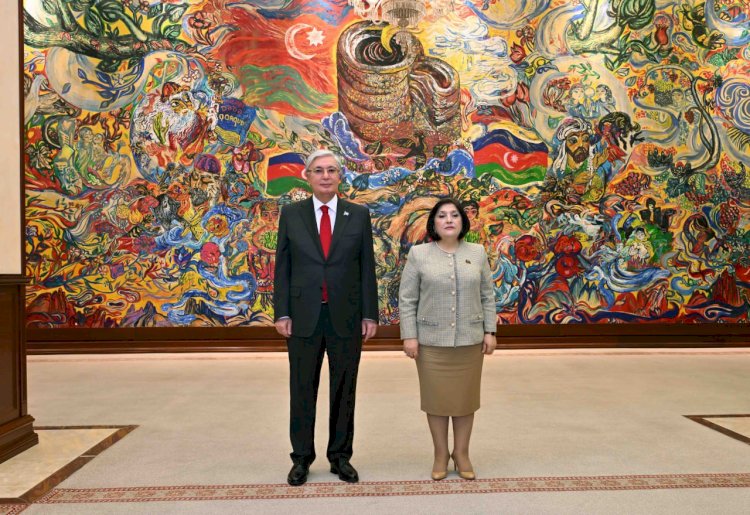 Мемлекет басшысы Әзербайжан Милли Мәжілісінің Төрағасы Сагиба Гафаровамен келіссөз жүргізді