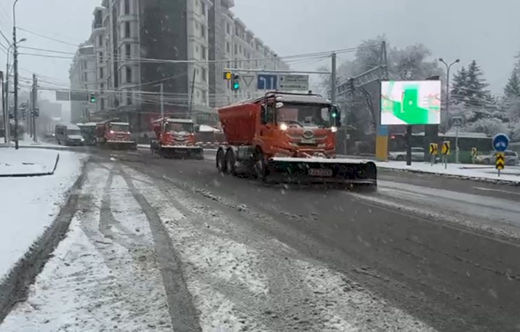 Алматыда наурыздың қары 10 см-ге дейін жетті